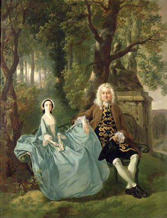 Thomas Gainsborough Portrait of Mr and Mrs Carter of Bullingdon House, Bulmer, Essex